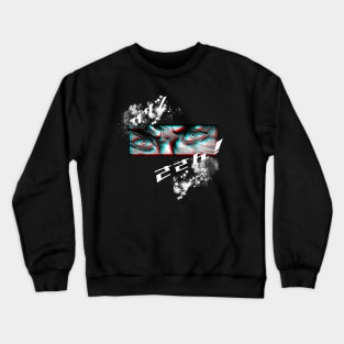 Manga fighting eyes Crewneck Sweatshirt